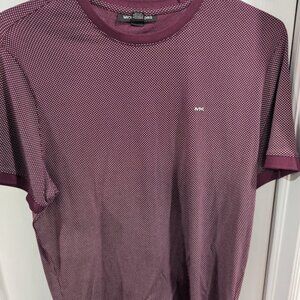 Medium Michael Kors t-shirt - Maroon / white polkadots